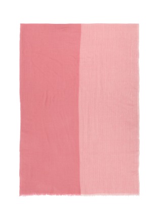 Detail View - Click To Enlarge - LANE'S - Bicolour Herringbone Wool Cashmere Scarf