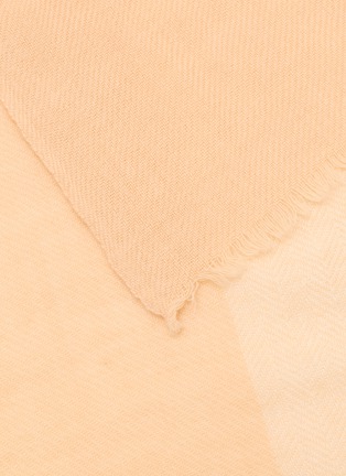 Detail View - Click To Enlarge - LANE'S - Bicolour Herringbone Wool Cashmere Scarf