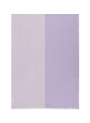 Detail View - Click To Enlarge - LANE'S - Bicolour Herringbone Wool Cashmere Scarf