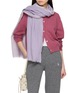Figure View - Click To Enlarge - LANE'S - Bicolour Herringbone Wool Cashmere Scarf
