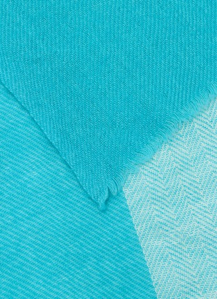 Detail View - Click To Enlarge - LANE'S - Bicolour Herringbone Wool Cashmere Scarf