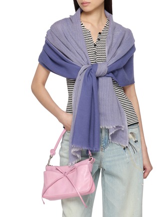 Figure View - Click To Enlarge - LANE'S - Bicolour Herringbone Wool Cashmere Scarf