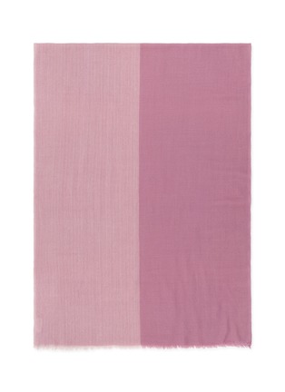 Detail View - Click To Enlarge - LANE'S - Bicolour Herringbone Wool Cashmere Scarf