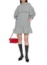 Figure View - Click To Enlarge - SHUSHU/TONG - Raw Edge Wave Collar Tuck Detail Sweatshirt Dress