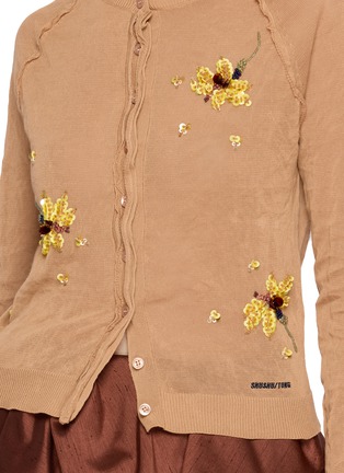  - SHUSHU/TONG - Floral Beaded Knit Cardigan