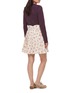 Back View - Click To Enlarge - SHUSHU/TONG - Draped Waist Wide Pleated Skirt