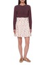 Main View - Click To Enlarge - SHUSHU/TONG - Draped Waist Wide Pleated Skirt