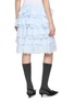 Back View - Click To Enlarge - SHUSHU/TONG - Tiered Ruffle Lace Trim Linen Skirt