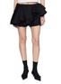 SHUSHU/TONG Asymmetrical Bow Ruffle Layered Skirt