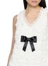  - SHUSHU/TONG - Ruffle Texture Heart Neckline Cotton Blend Dress