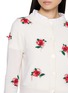  - SHUSHU/TONG - Threadwork Floral Embroidered Wool Knit Cardigan