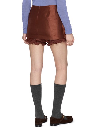 Back View - Click To Enlarge - SHUSHU/TONG - Asymmetrical Bow Ruffle Layered Skirt