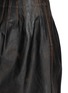  - SHUSHU/TONG - Low Waist Pleated Leather Mini Skirt