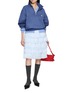 Figure View - Click To Enlarge - SHUSHU/TONG - Stand Collar Cotton Pullover Top