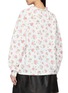 Back View - Click To Enlarge - SHUSHU/TONG - Long Sleeve Floral Print Ruffled Neck Cotton T-Shirt