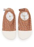 LES PAS PETITS Ruffle Trim Kids' Slippers — Size 24-26