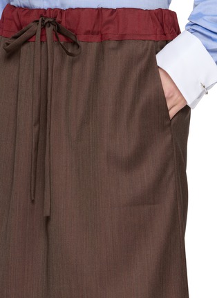 - SONIA CARRASCO - Contrast Drawstring Waistband Skirt