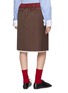 Back View - Click To Enlarge - SONIA CARRASCO - Contrast Drawstring Waistband Skirt