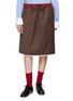 SONIA CARRASCO Contrast Drawstring Waistband Skirt