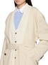  - SONIA CARRASCO - Layered Knit Panel Belted Coat