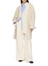 Figure View - Click To Enlarge - SONIA CARRASCO - Layered Knit Panel Belted Coat