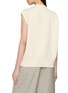 Back View - Click To Enlarge - SONIA CARRASCO - Double Breasted Cotton Silk Knit Vest