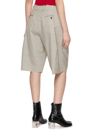 Back View - Click To Enlarge - SONIA CARRASCO - Pleated Knee Length Shorts