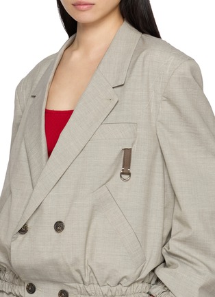  - SONIA CARRASCO - Double Breasted Elasticated Waist Tailored Jacket