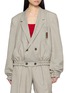 SONIA CARRASCO Double Breasted Elasticated Waist Tailored Jacket