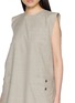  - SONIA CARRASCO - Sleeveless Raw Edge Mini Dress
