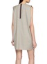 Back View - Click To Enlarge - SONIA CARRASCO - Sleeveless Raw Edge Mini Dress