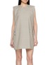 SONIA CARRASCO Sleeveless Raw Edge Mini Dress