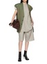 Figure View - Click To Enlarge - SONIA CARRASCO - Structured Raw Edge Stitch Vest Dress