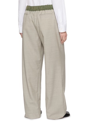 Back View - Click To Enlarge - SONIA CARRASCO - Contrast Drawstring Waistband Pants