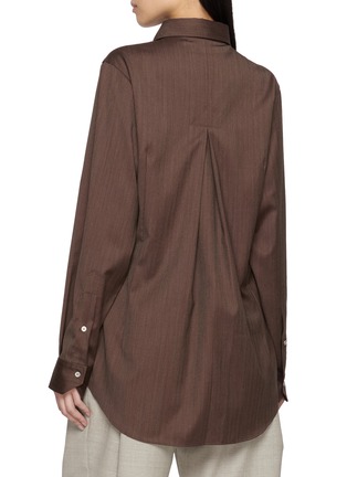 Back View - Click To Enlarge - SONIA CARRASCO - Contrast Placket Flap Pocket Shirt