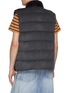Back View - Click To Enlarge - KRUF - Stand Collar Mink Fur Cashmere Down Vest