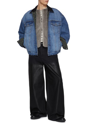 Figure View - Click To Enlarge - KRUF - Reversible Mink Fur Nylon Down Vest