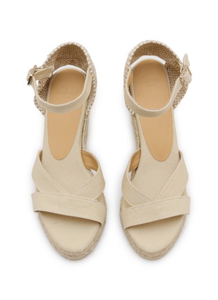 Detail View - Click To Enlarge - CASTAÑER - Bruna 60 Canvas Espadrille Platform Wedges