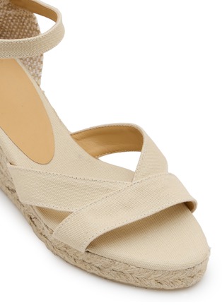 Detail View - Click To Enlarge - CASTAÑER - Bruna 60 Canvas Espadrille Platform Wedges