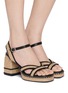 Figure View - Click To Enlarge - CASTAÑER - Vanish 90 Platform Jute Espadrille Sandals