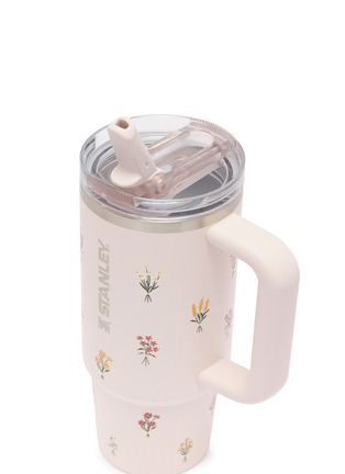 Detail View - Click To Enlarge - STANLEY - The Quencher ProTour Flip Straw Lid Tumbler 30oz — Rose Quartz Bouquets
