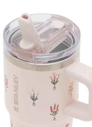 Detail View - Click To Enlarge - STANLEY - The Quencher ProTour Flip Straw Lid Tumbler 20oz — Rose Quartz Bouquets