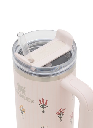 Detail View - Click To Enlarge - STANLEY - The Quencher H2.0 FlowState™ Tumbler 30oz — Rose Quartz Bouquets