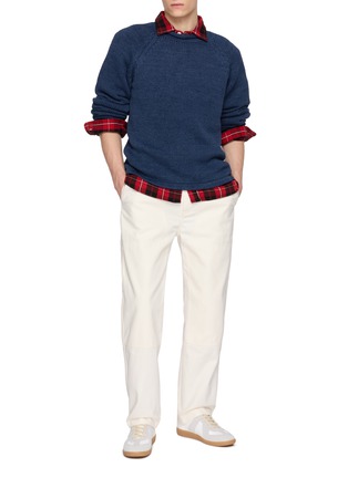 Figure View - Click To Enlarge - EDWIN - Roll Neck Cotton Knit Sweater