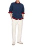 Figure View - Click To Enlarge - EDWIN - Roll Neck Cotton Knit Sweater