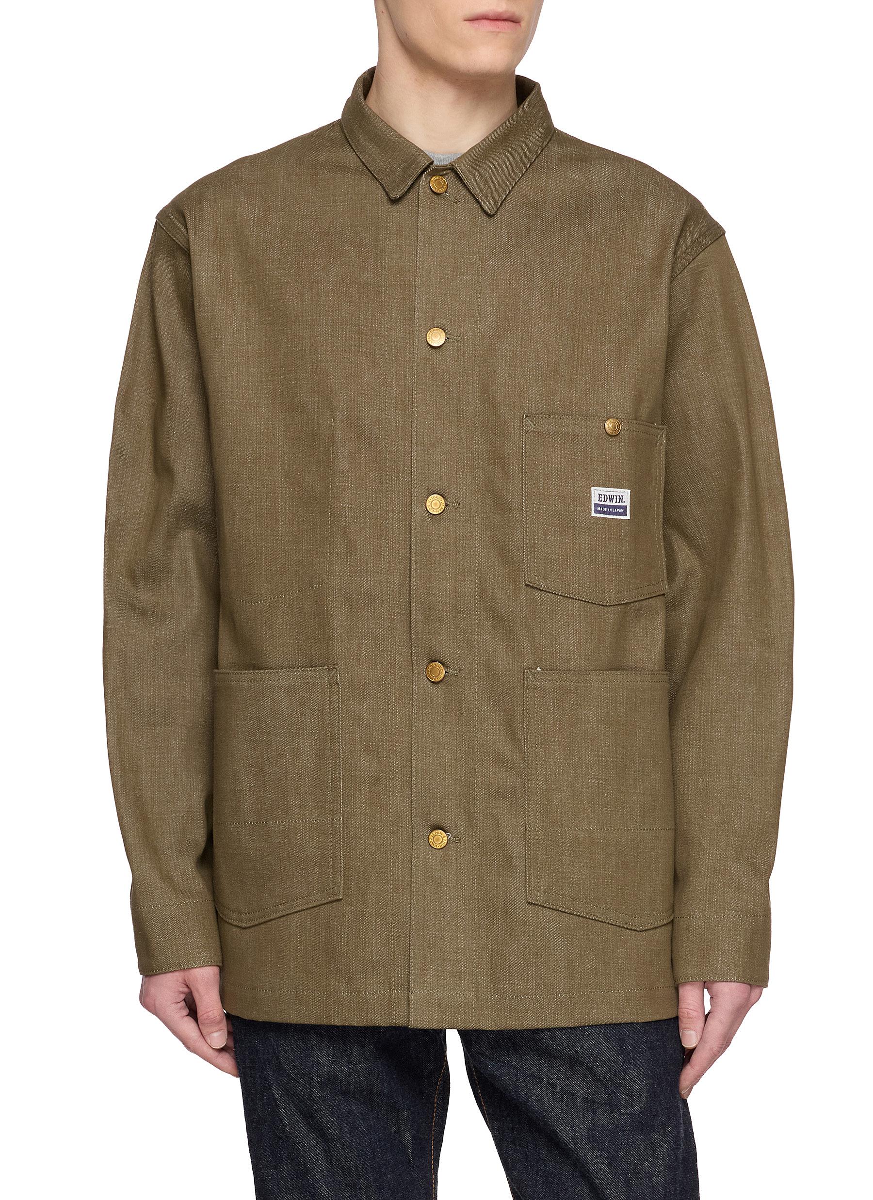 ジャケット・アウター SIGNAL GARMENTS BROWN DENIM COVERALL EDWIN | Garment Dyed Coverall Denim Jacket | Men | Lane Crawford