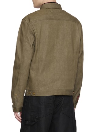 Back View - Click To Enlarge - EDWIN - Garment Dyed Denim Jacket