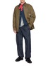 Figure View - Click To Enlarge - EDWIN - Two Tuck Straight Leg Denim Trousers