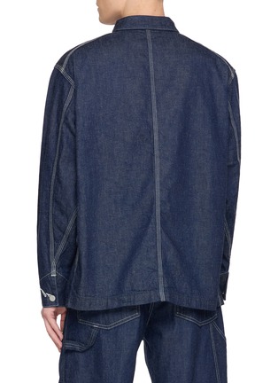 Back View - Click To Enlarge - EDWIN - Nep Denim Coverall Jacket