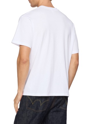 Back View - Click To Enlarge - EDWIN - Hinomaru One Point Print Cotton T-Shirt